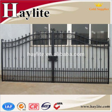 puerta deslizante de hierro forjado hierro puerta haylite para la venta